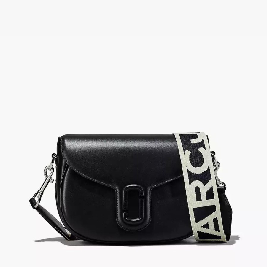 Handbags Marc Jacobs | Marc Jacobs The J Marc Saddle Bag Large In Black