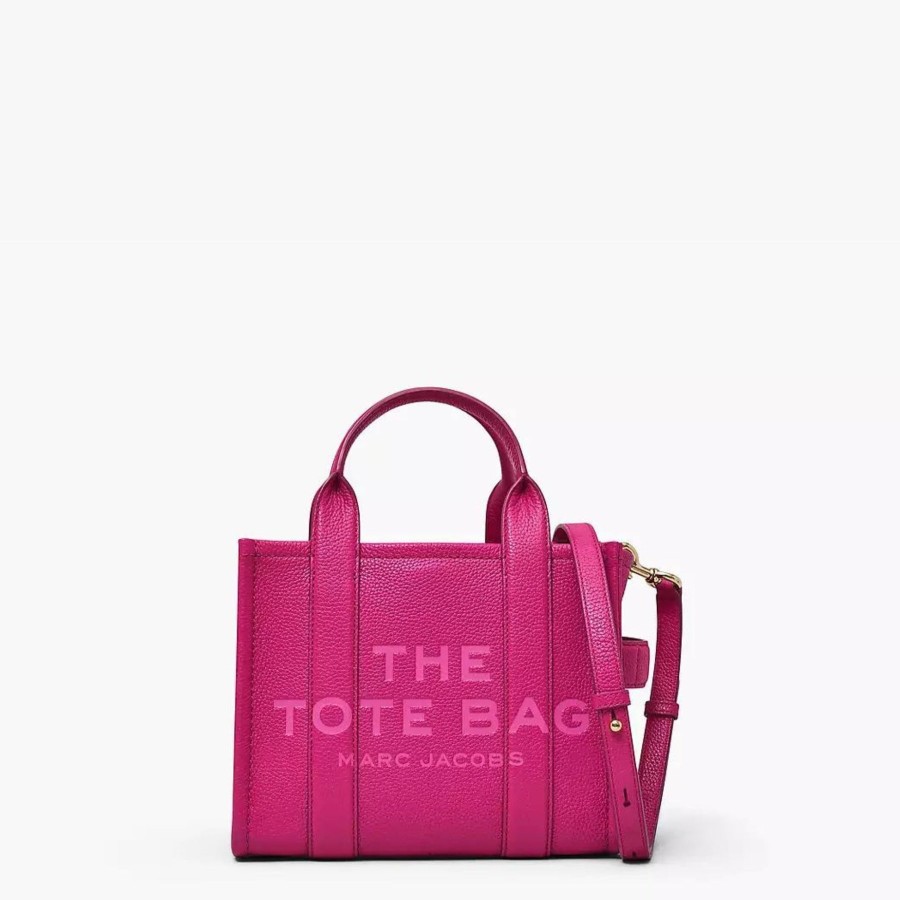 Handbags Marc Jacobs | Marc Jacobs Lipstick Pink Mini Leather Tote Bag