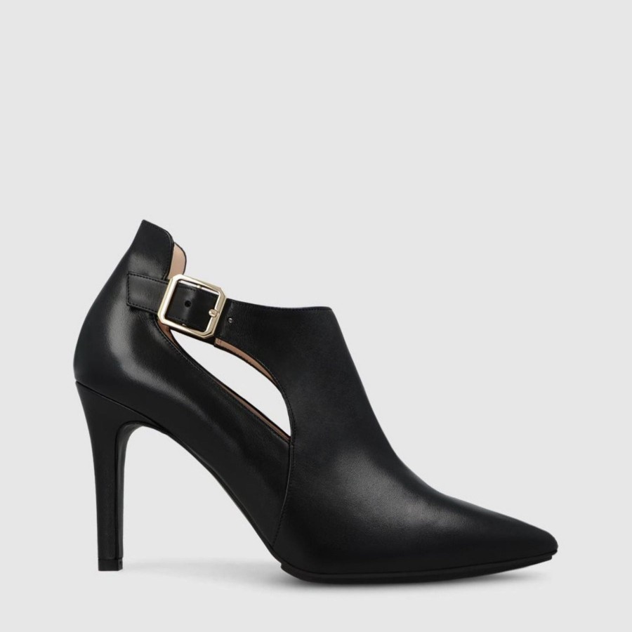 Shoes Lodi | Lodi Resena Black Leather High Heeled Ankle Boots