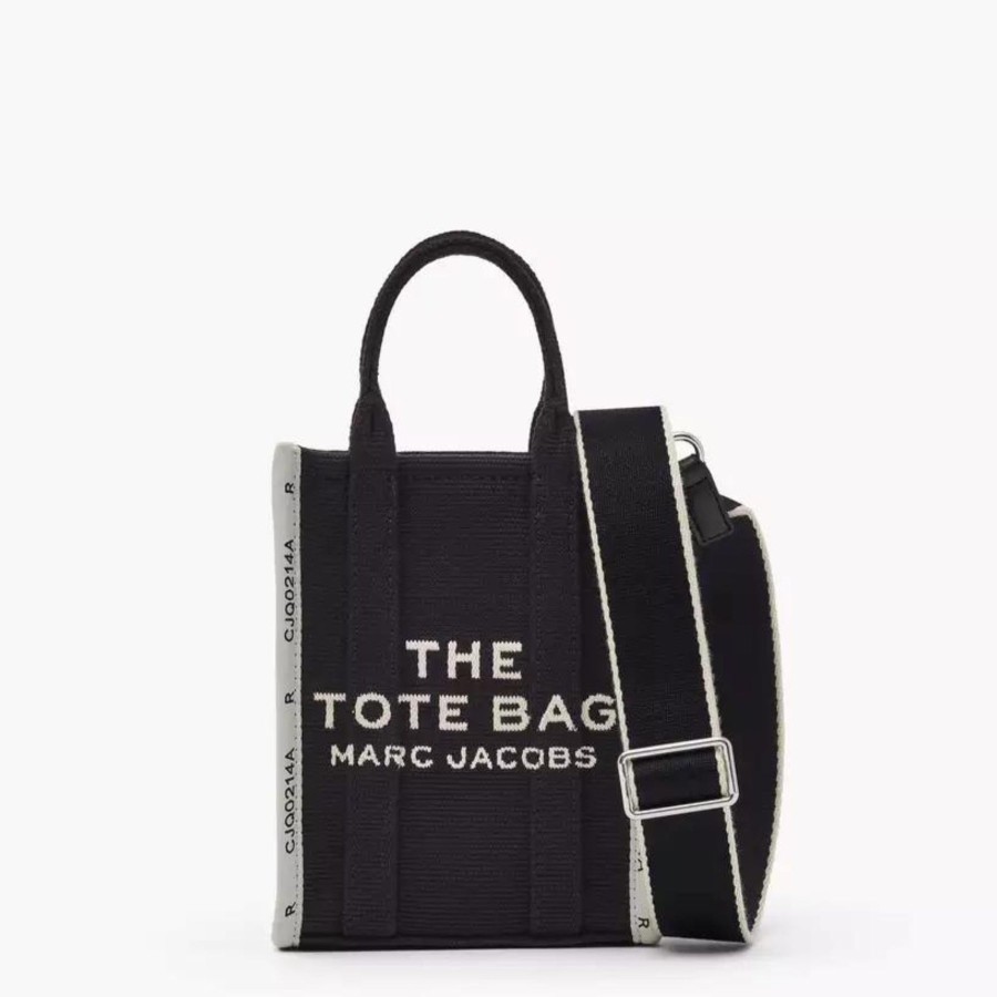 Handbags Marc Jacobs | Marc Jacobs Jacquard Mini Tote Bag In Black