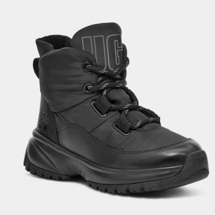 Boots UGG | Ugg Yose Black Puffer Lace Boots