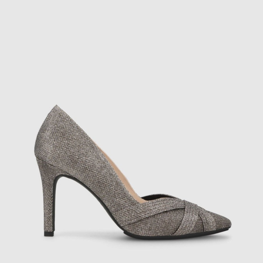 Shoes Lodi | Lodi Rugan Silver Court Heels